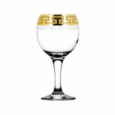 Набор фужеров 6шт. с рис. &quot;Греческий узор&quot; (Гусь Хрусталь) EAV03-411 — Posudio