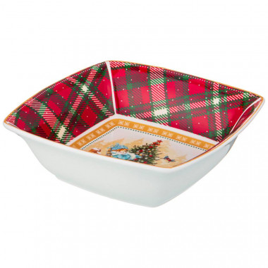 Салатник  "СНЕГУРОЧКА" 15,5*15,5*5см. &mdash; Posudio
