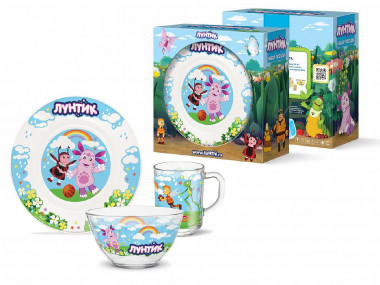 Набор посуды детский  "Лунтик" &mdash; Posudio