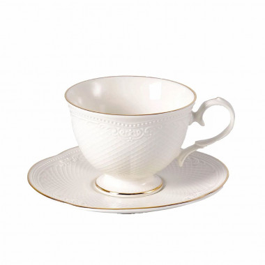 Кофейная пара 100мл. фарфор "Aristocrat-Gold" Noble &mdash; Posudio