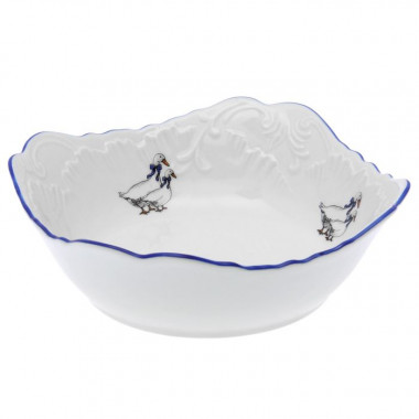 Салатник прямоуг. 17см Гуси Рококо &mdash; Posudio