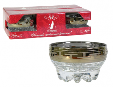 Набор салатник. 6шт с рис "Греческий узор" (Гусь Хрустальный) GE01-3258 &mdash; Posudio