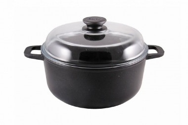 Кастрюля 3л 220мм стеклянная крышка (БИОЛ), К301ПС &mdash; Posudio