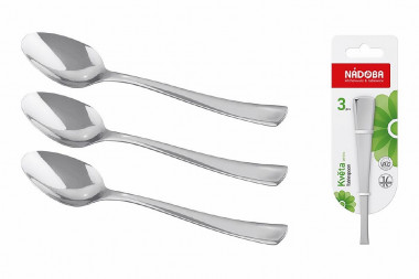Ложка чайная 3шт Nadoba Kveta NAD711513 &mdash; Posudio