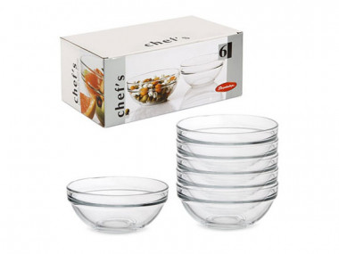 Н-р салатников закал. ШЕФС 6 шт. 90 мм — Posudio