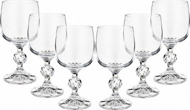 Бокал для вина 190мл (6шт) Crystal Bohemia Claudia 40149/190 — Posudio