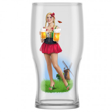 Бокал для пива 500мл 2шт Пейте пиво Pasabahce 304/2-Д — Posudio