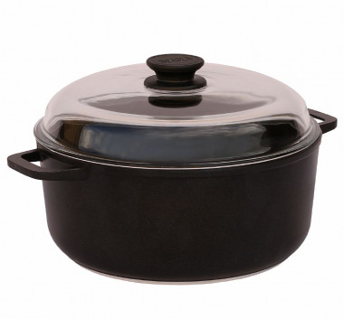 Кастрюля 7л 280мм стекл. крышка (БИОЛ), К701ПС &mdash; Posudio