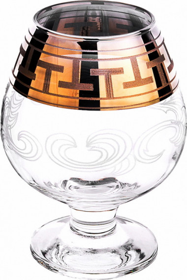 Набор бокалов для бренди  6шт  "Греческий узор" 400мл(Гусь Хрустальный) GE01-188 &mdash; Posudio