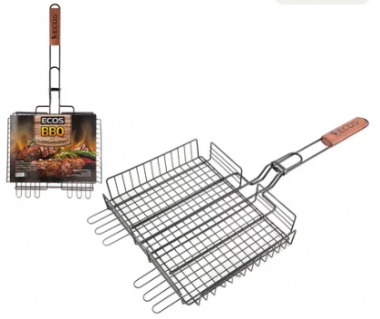 Решетка для барбекю с антиприг. покрытием  ECOS-22139D(31*24*5см) — Posudio