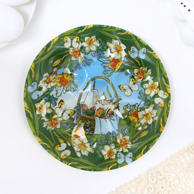 Стеклянная подставка «Композиция», на 6 яиц — Posudio