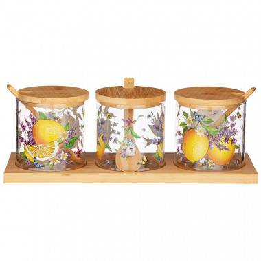 НАБОР ЕМКОСТИ ДЛЯ ХРАНЕНИЯ СЫПУЧИХ 8СМ*8СМ, 10 ПР. — Posudio