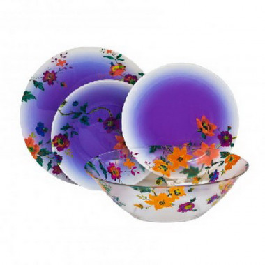 Столовый сервиз 19 предметов Luminarc Maritsa Purple J7606 — Posudio