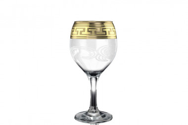 Набор бокалов  6шт  "Греческий узор" 260мл (Гусь Хрустальный) GE01-411 &mdash; Posudio