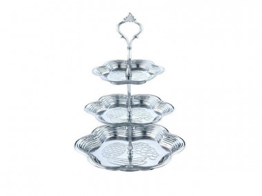 Этажерка 3-ярусная круглая 15*19*24 см Wellberg Frey 270WB &mdash; Posudio