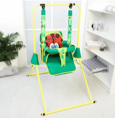 Качели напольные детские"Божья коровка" &mdash; Posudio