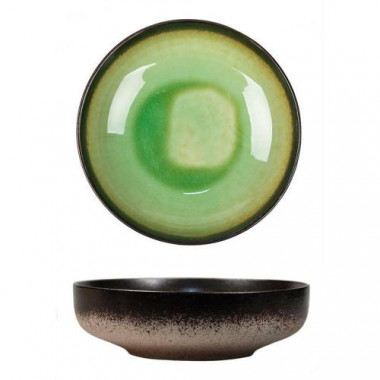 Салатник 17.5см Green Spider Silk  каменная керамика &mdash; Posudio