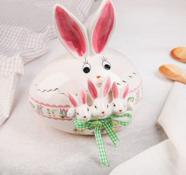 Конфетница &quot;Пасхальный кролик&quot; 15,5х12х19 см — Posudio