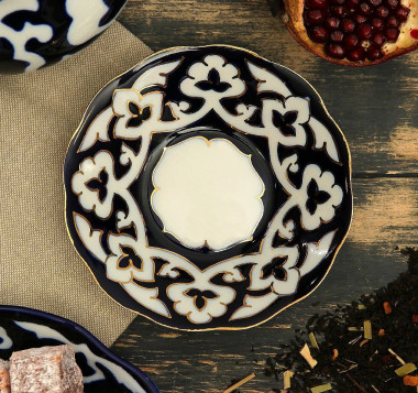 Тарелка 130 код 1002 Пахта в золоте 13см — Posudio