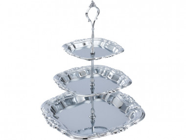 Этажерка 3-ярусная 14,5*19*25,5 см Wellberg Frey 268BG/KH/WB &mdash; Posudio