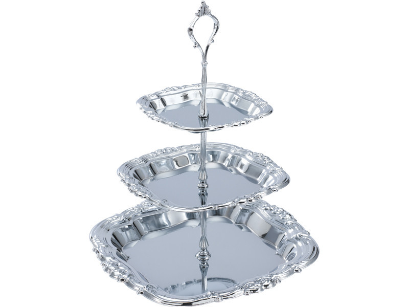 Этажерка 3-ярусная 14,5*19*25,5 см Wellberg Frey 268BG/KH/WB фото 1 — Posudio