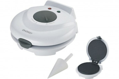 Вафельница ENERGY EN-224 белая 1200Вт (с конусом для рожков) — Posudio