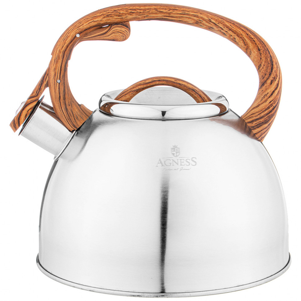 Чайник со свистком 2,5л.индукц. дно AGNESS фото 1 — Posudio
