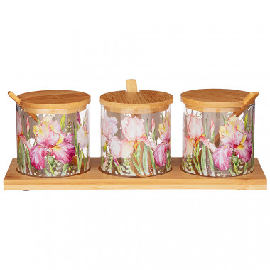 НАБОР ЕМКОСТИ ДЛЯ ХРАНЕНИЯ СЫПУЧИХ 8СМ*8СМ, 10 ПР. — Posudio