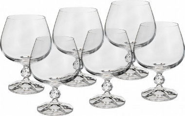 Бокал для бренди 250мл (6шт) Crystal Bohemia Claudia 40149/250 — Posudio