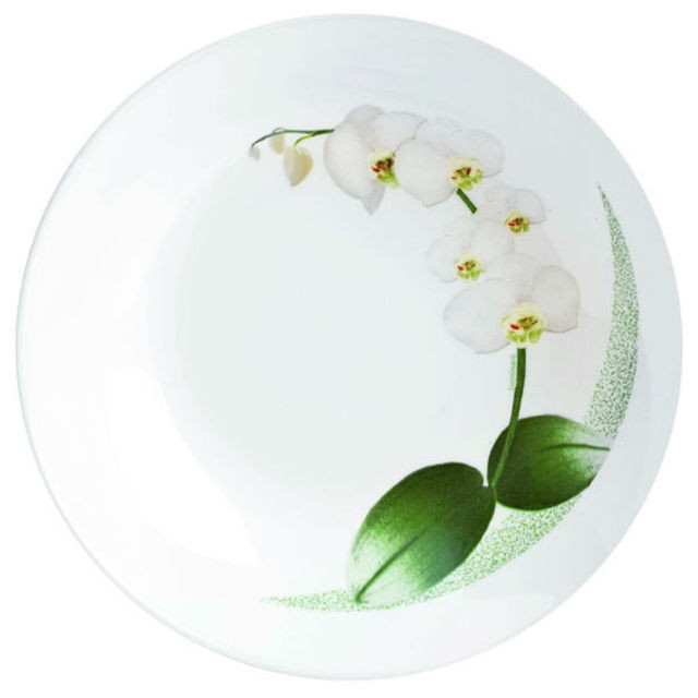 Обеденная тарелка 27см Luminarc White Orchid N5028 фото 1 — Posudio