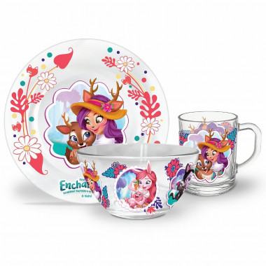 Набор посуды детский  "Энчантималс"  олененок &mdash; Posudio