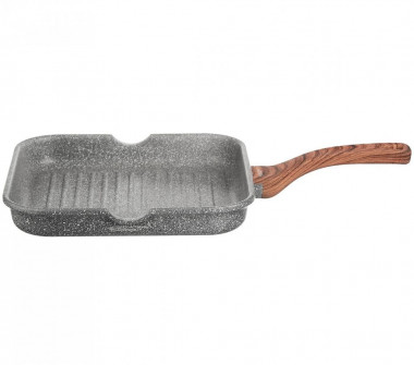 Сковорода 28см б/кр ГРИЛЬ а/пр [ПИРИТ] &mdash; Posudio