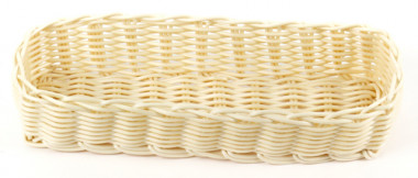 Корзинка пласт 2705х90мм бел (Клен) &mdash; Posudio