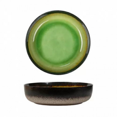 Салатник 23,5см Green Spider Silk  каменная керамика &mdash; Posudio