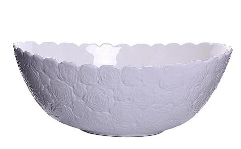 Прямоугольный салатник из глазурованного декоративного фаянса в под/упак (х24) 110-117 фото 1 — Posudio