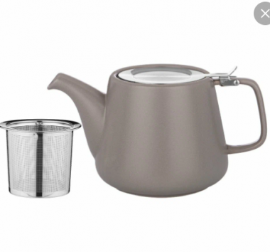 ЧАЙНИК С МЕТАЛЛ.СИТОМ И КРЫШКОЙ BRONCO "LUSTER" 1200МЛ, 23,5*11*12,5СМ, ТЕМНО-СЕРЫЙ, 470-409 &mdash; Posudio