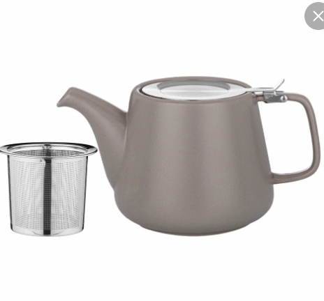 ЧАЙНИК С МЕТАЛЛ.СИТОМ И КРЫШКОЙ BRONCO "LUSTER" 1200МЛ, 23,5*11*12,5СМ, ТЕМНО-СЕРЫЙ, 470-409 фото 1 &mdash; Posudio