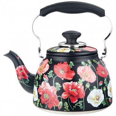 Чайник "МАКИ" со встроенным свистком и фильтром 1500мл. &mdash; Posudio