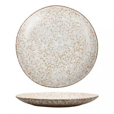 Тарелка с бортом  Brown Spider Silk d=27 h=1.5см. &mdash; Posudio