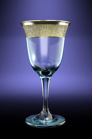 Набор фужер.  6шт "Юнона" с рис."Золотой карат" (Гусь Хрустальный) GK22-873 фото 1 &mdash; Posudio