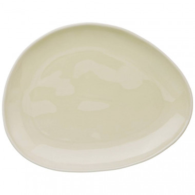 Тарелка закусочная Meadow 25х19см кремовая &mdash; Posudio