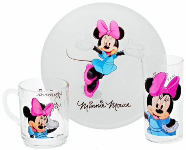Набор детский 3 предмета ДИСНЕЙ МИННИ КОЛОРС — Posudio