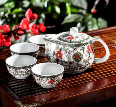 Набор для чайной церемонии "ЦВЕТЕНИЕ" 5пр. &mdash; Posudio