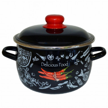 Кастрюля эмаль сфер. Chilli 2.0л — Posudio