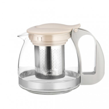 Чайник заварочный"Peachy "700мл, силик.стекло, стальной фильтр, подъем крышки (LARA) &mdash; Posudio