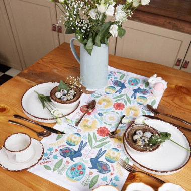 Дорожка на стол Этель «Пасхальная скандинавия» 30х70 см, 100% хл, саржа 190 гр/м2 — Posudio