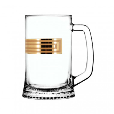 Кружка для пива 0,5л  с рис. &quot;Иллюзия&quot; (Гусь Хрусталь) EAV65-1008 — Posudio