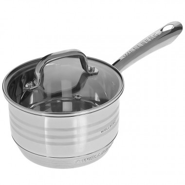 Ковш 1,9л 16см стекл. крышк. Wellberg, 1146WB &mdash; Posudio