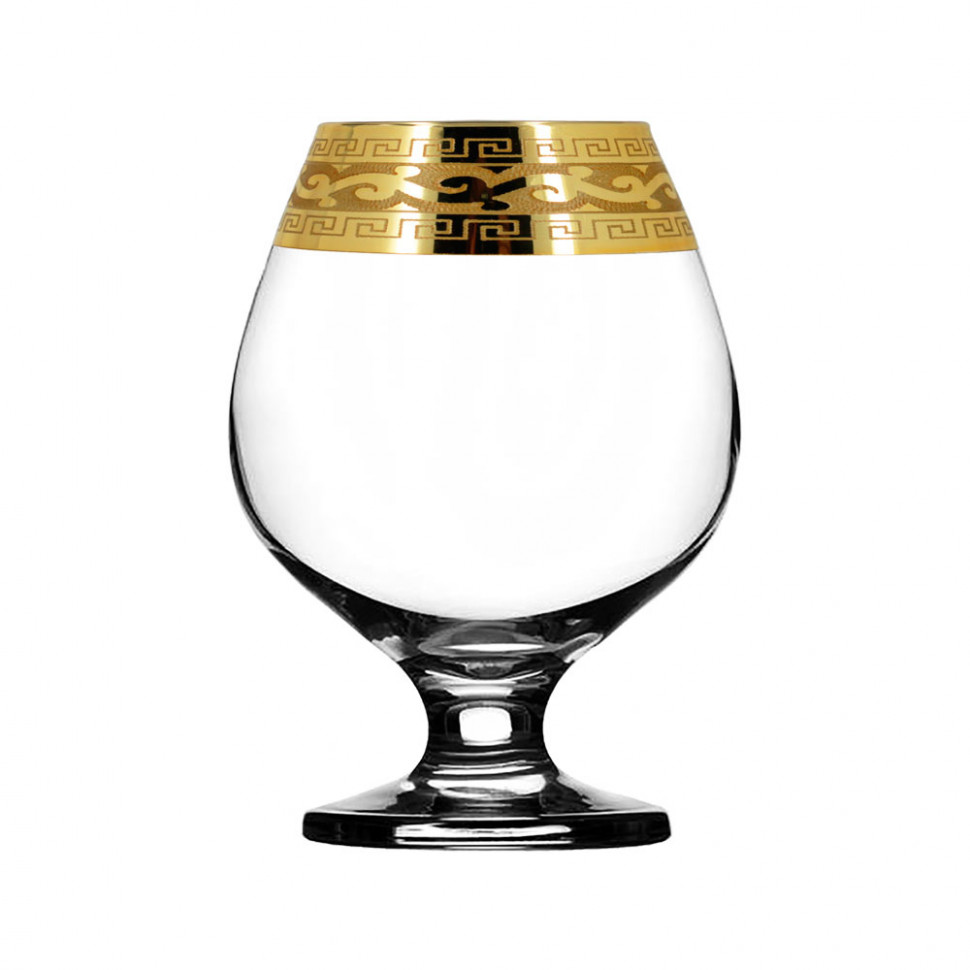 Набор бокалов для бренди 6пр. с рис"Версаче" (Гусь Хрустальный) EAV08-188 фото 1 &mdash; Posudio
