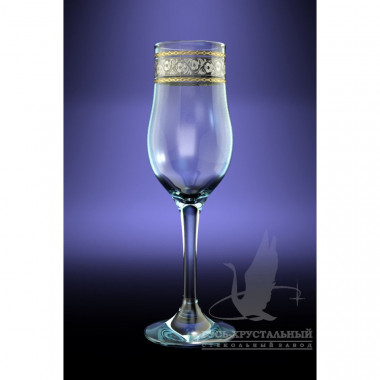 Набор бокалов 6пр. с рис. "Первоцвет" (Гусь Хрусталь) TL66-160 &mdash; Posudio